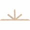 Ekena Millwork Saratoga Smooth Timber Gable Bracket, Douglas Fir, 72"W x 39"H x 1 1/2"D x 3 1/2"F, 13/12 Pitch GBW072X39X0204SAR00SDF - alternate 3